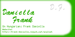 daniella frank business card